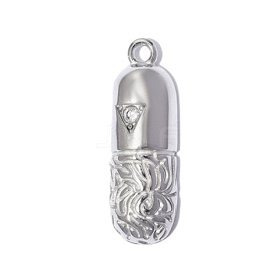304 Stainless Steel with Crystal Rhinestone Pendants RB-OY001-03P-01-1