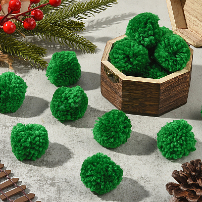 24Pcs Wool Soft Pompom Ball DIY-SC0031-31C-02-1