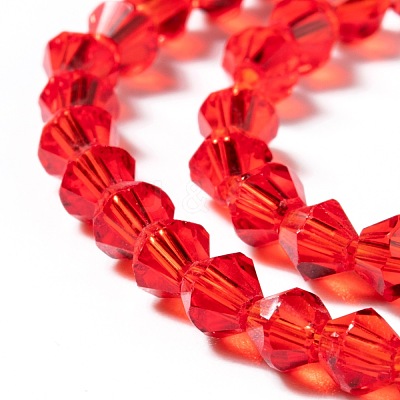 Faceted Bicone Glass Beads Strands EGLA-P017-4mm-M-1