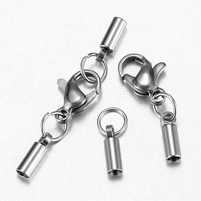 Tarnish Resistant 304 Stainless Steel Lobster Claw Clasps STAS-G075-07A-1