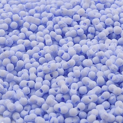 Macaron Color Opaque Frosted Glass Seed Beads SEED-K009-12B-12-1