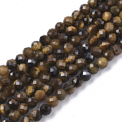 Natural Tiger Eye Beads Strands G-S361-3mm-012-1
