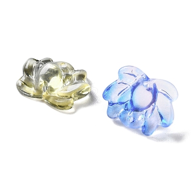 Transparent Glass Connector Charms GLAA-A015-01D-1