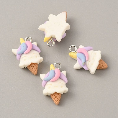 Opaque Resin Pendants RESI-CJC0012-14A-1