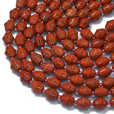 Natural Red Jasper Beads Strands G-K389-D23-01-1