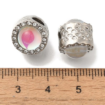 Rack Plating Alloy European Beads FIND-H005-02P-03-1