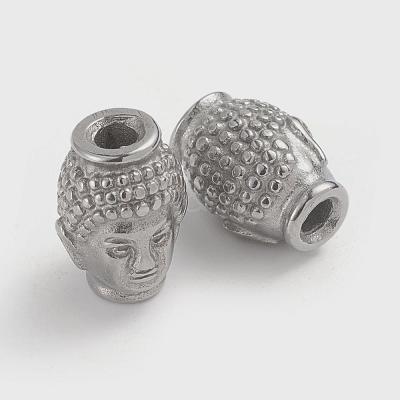 Non-Tarnish Buddhist 304 Stainless Steel Beads STAS-F237-08P-1
