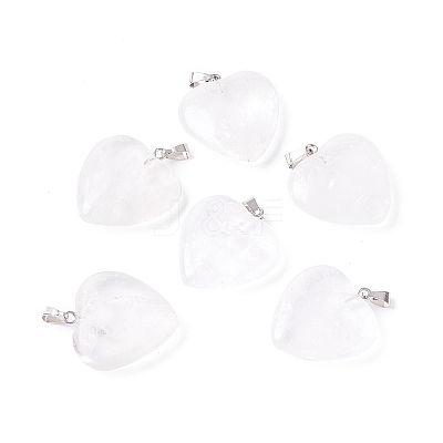 Natural Quartz Crystal Pendants X-G-G956-B56-FF-1