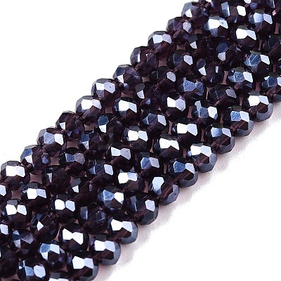 Electroplate Glass Beads Strands EGLA-A044-T3mm-A15-1