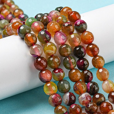 Natural Agate Beads Strands G-C082-A01-01-1