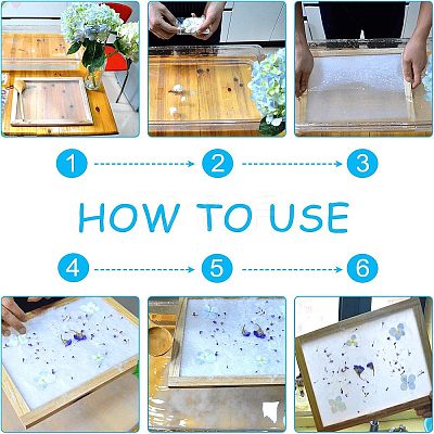 Wooden Paper Making DIY-WH0171-49C-1