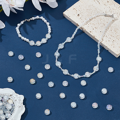 Electroplated Glass Bead GLAA-PH0003-64B-1