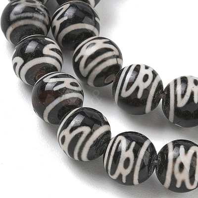 Tibetan Style dZi Beads Strands GG-CBA3DA1-03-1