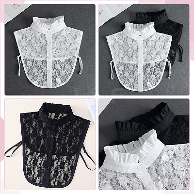 Polyester Lace Collar DIY-WH0430-634A-1