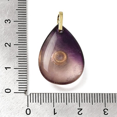 Natural Fluorite Pendants GG-CBA7610-07G-08-1