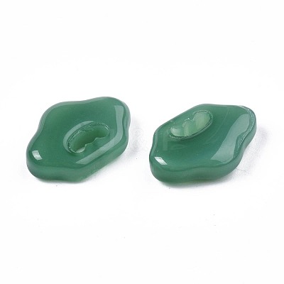 Imitation Jade Glass Pendants GLAA-S054-33-A02-1