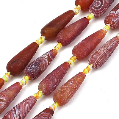 Natural Weathered Agate Beads Strands GG-T001-03-1