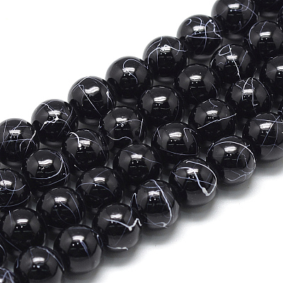 Drawbench Glass Beads Strands X-DGLA-S115-6mm-L16-1