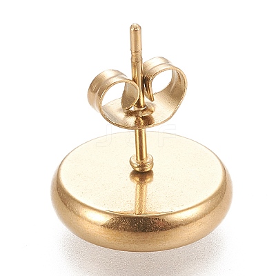 Ion Plating(IP) 304 Stainless Steel Stud Earring Settings X-STAS-K202-05D-G-1