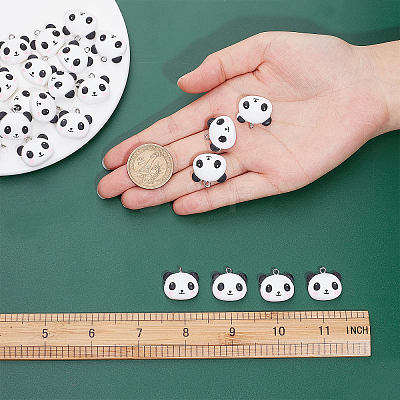 30Pcs Resin Pendants RESI-SC0002-33-1