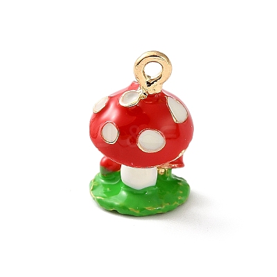 Alloy Enamel Pendants AL-CBA02ED-03G-B-1