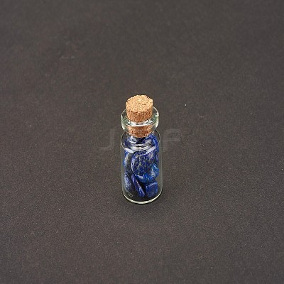Transparent Glass Wishing Bottle Decoration DJEW-A001-01C-14-1