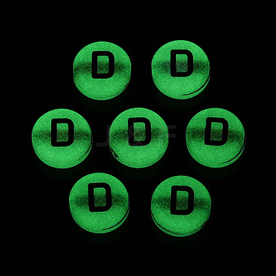 Luminous Frosted Acrylic Beads FACR-T008-02D-1