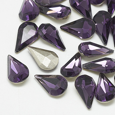 Pointed Back Glass Rhinestone Cabochons RGLA-T082-5x8mm-16-1