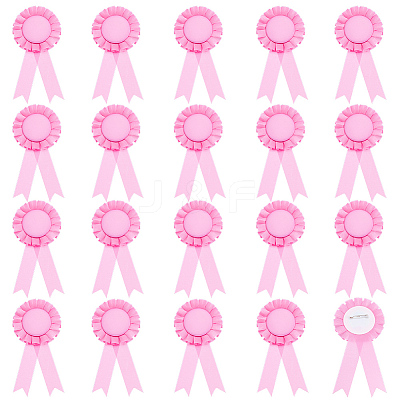 20Pcs Polyester Ribbon Brooches JEWB-CP0001-56A-1