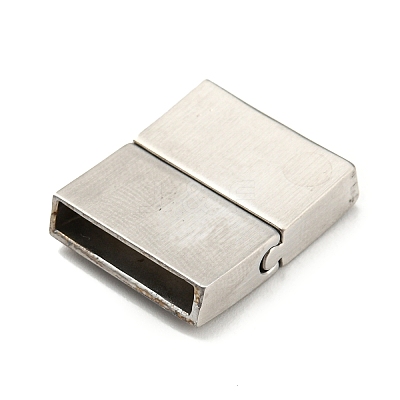 Tarnish Resistant 304 Stainless Steel Magnetic Clasps with Glue-in Ends STAS-I011-15-1