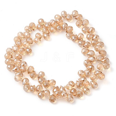 Electroplate Glass Beads Strands EGLA-D030-17I-1