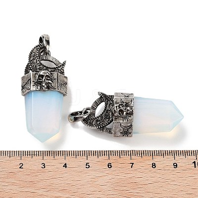 Opalite Faceted Sword Pendants G-Q163-01AS-08-1