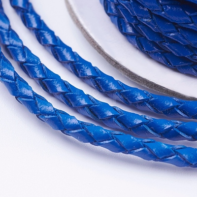 Round Braided Cowhide Cords WL-L009-01G-1
