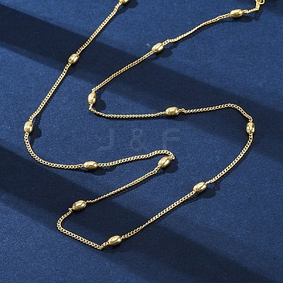 Brass Satellite Chains Necklaces for Women NJEW-D302-67G-1
