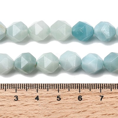 Natural Flower Amazonite Beads Strands G-Z119-A09-03-1