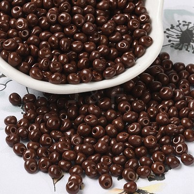 6/0 Opaque Baking Paint Glass Seed Beads X1-SEED-M012-02A-14-1