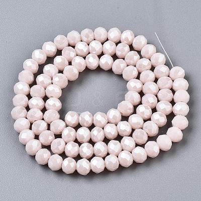 Electroplate Glass Beads Strands EGLA-A034-P2mm-A08-1