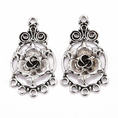 Tibetan Style Alloy Chandelier Components Links TIBE-I025-08AS-1