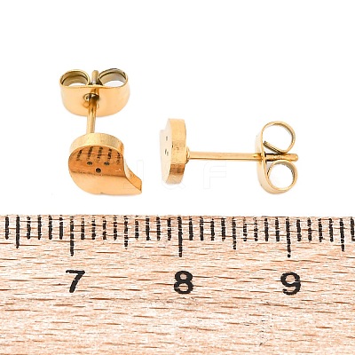 304 Stainless Steel Stud Earrings EJEW-P126-22-1