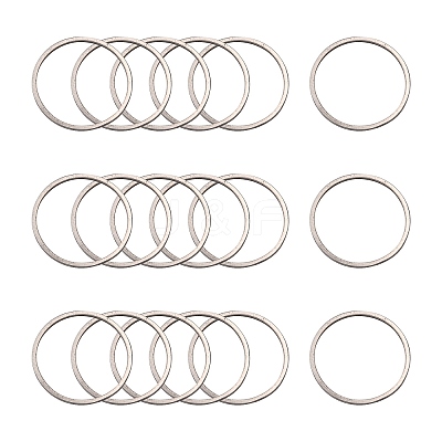 Non-Tarnish 304 Stainless Steel Linking Ring X-STAS-S079-12C-A-1