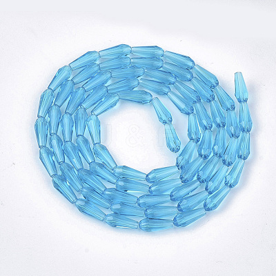 Transparent Glass Beads Strands GLAA-T009-004B-1