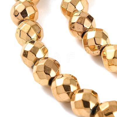 Electroplated Synthetic Non-magnetic Hematite Beads Strands G-H027-B01-03-1