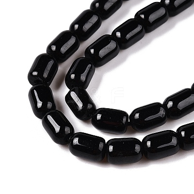 Natural Black Tourmaline Beads Strands G-G980-48-1