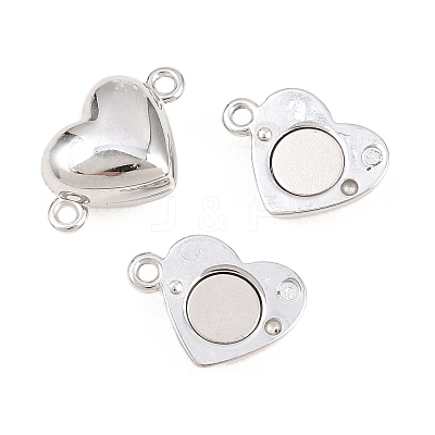 304 Stainless Steel Magnetic Clasps with Loops STAS-P452-04D-P-1