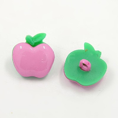 Acrylic Shank Buttons X-BUTT-E020-B-M-1