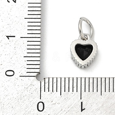 Brass Micro Pave Cubic Zirconia Pendants KK-H204-01P-04-1