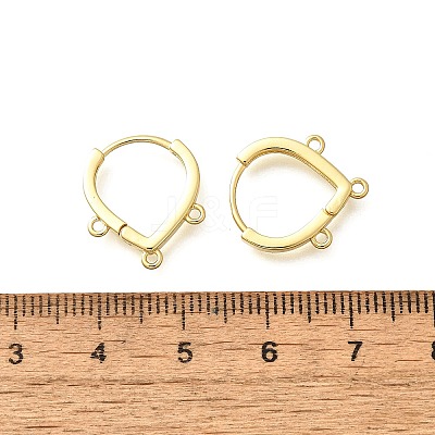 Brass Stud Earring Findings KK-Q035-08G-1
