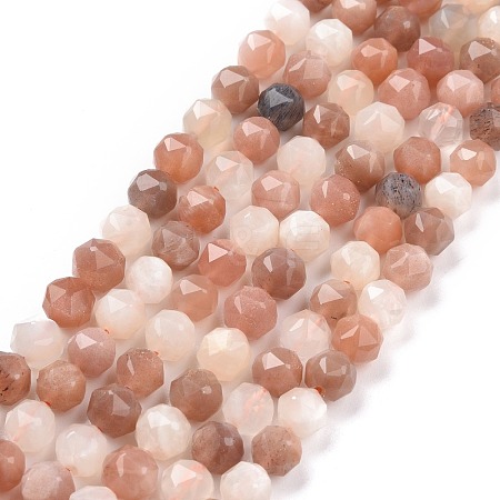Natural Multi-Moonstone Beads Strands G-K323-15-1