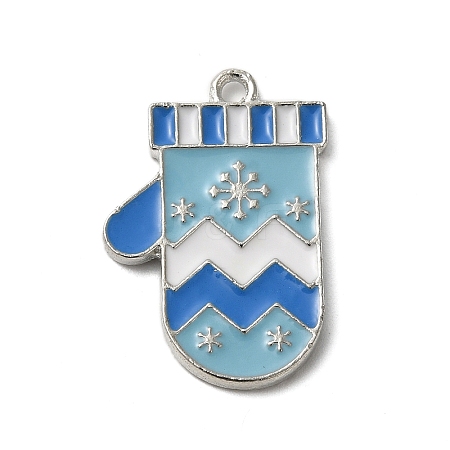 Winter Theme Alloy Enamel Pendants ENAM-M002-05K-P-1