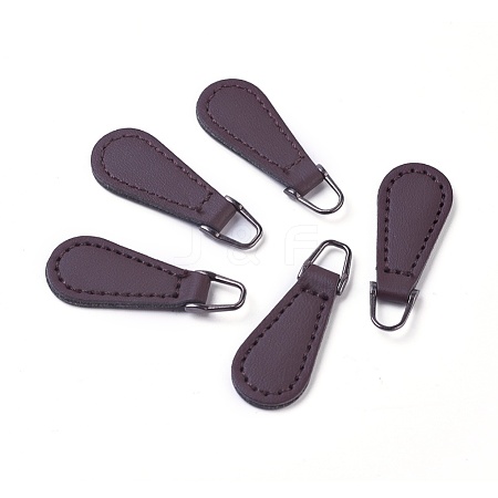 PU Leather Zipper Puller FIND-WH0044-02-1